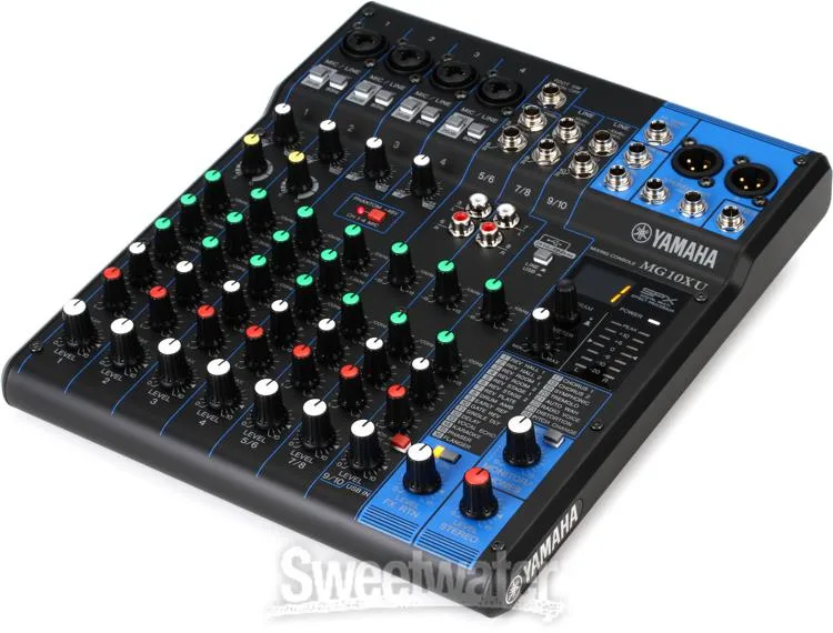 yamaha mg10ux 10 channel mixer with usb & effects